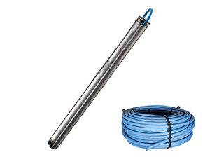 Grundfos SQE 2-55 inkl blåkabel från Aquadrip