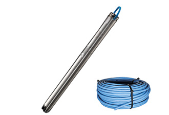 Grundfos SQE 2-70 inkl. skarvad blåkabel