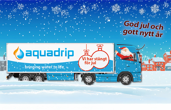 Aquadrip har stängt över jul